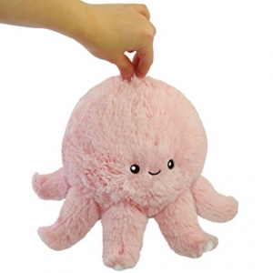 Squishable Happy Octopus Plush, Pink, Mini 7