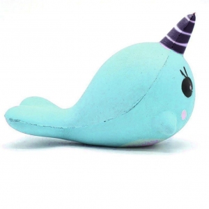 OVERMAL 9CM Soft Whale Cartoon Squishy