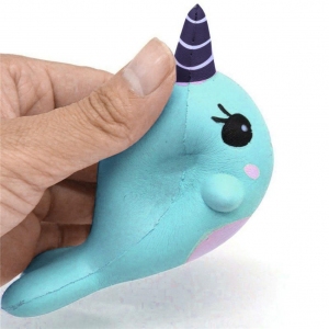 OVERMAL 9CM Soft Whale Cartoon Squishy