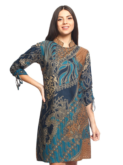 Moikila Peplum Dress Putih